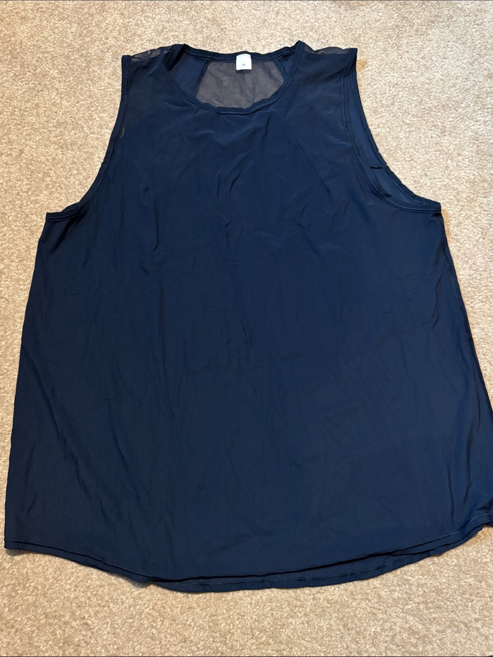 Lululemon women’s size 10 sculpt tank navy blue